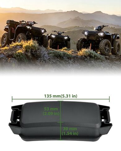 غطاء Fusebox لـ Polaris Sportsman 450 570 850 XP 1000 ACE Hawkeye Scrambler 2014-2025، غطاء بطارية صندوق من البلاستيك الأسود لملحقات Sportsman UTV، استبدل OEM # 4015011 in Kuwait