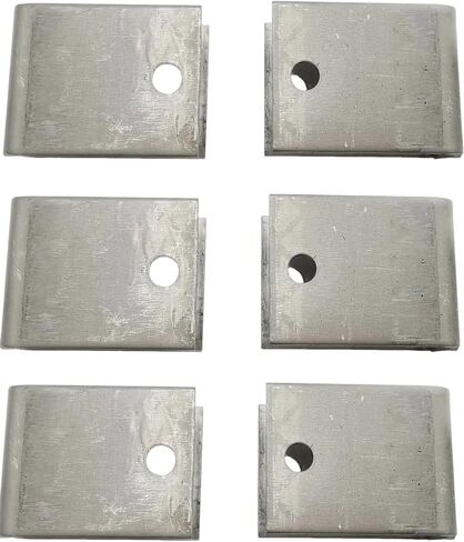 6-Pack Steel Hangers for Trailer Leaf Spring Axle Suspension, 1.91" Wide, 3.875" Height, 3" Long in Kuwait