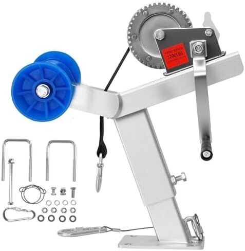 Boat Trailer Winch Stand for Secure Loading of Motorboats, Fishing Boats, and Speedboats on Drawbar Frames in Kuwait