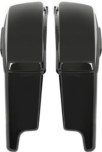 حقائب سرج ممتدة مقاس 5 بوصات من ECOTRIC متوافقة مع حقائب Harley Davidson Touring Street Glide Road Glide Road Glide Road King Electra Glide Ultra Classi الصلبة لعام 2014-2024 باللون الأسود in Kuwait