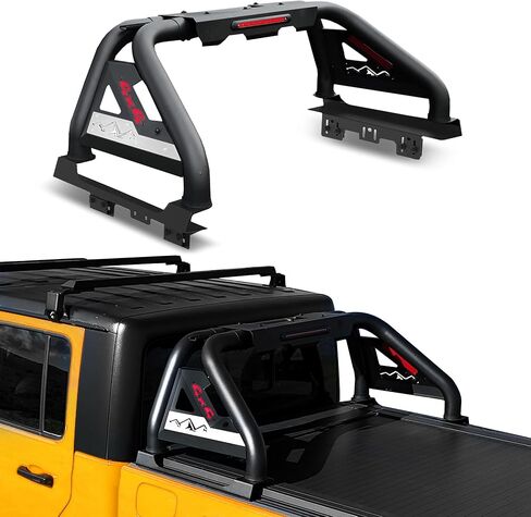 Adjustable Roll Bar for Mid Size Pickup Truck, OSOTORERO Roll Bar for Truck Roll Bar Sport Bar Chase Rack with Brake Lights Compatible with Tacoma, Ranger, Colorado, Canyon, Frontier, Gladiator in Kuwait