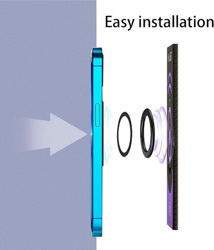حلقات موصل لـ Walabot DIY 2 و2M - محول مغناطيسي ملائم بدقة، متوافق مع MagSafe، يعمل من خلال حافظات الهاتف، مسح آمن للحائط بيد واحدة in Kuwait