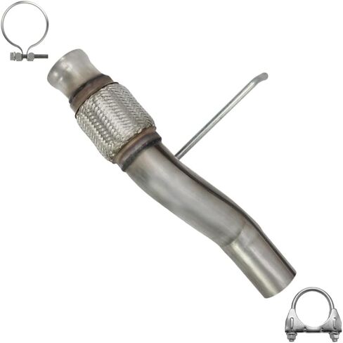 Exhaust Extension Pipe Compatible with GMC Yukon XL 1500 2009-2014 5.3L | Stainless Steel | Northeastern Exhaust | Free Clamps Included | Direct-Fit Replacement in Kuwait