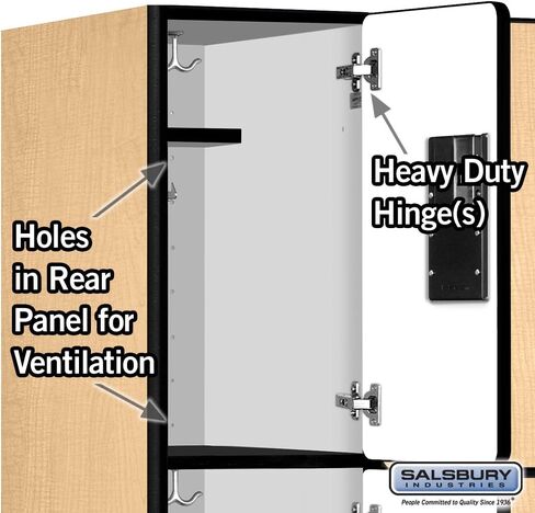 Salsbury Industries Double Tier Designer Wood Locker, Maple, 6' 3" x 15" in Kuwait