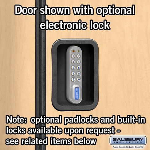 Salsbury Industries Double Tier Designer Wood Locker, Maple, 6' 3" x 15" in Kuwait