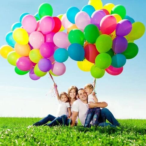 500PCS Water Balloons.thickened Party Balloons, Rainbow Balloons in 12 colors, Perfect For Birthday Parties, Family Gatherings, Holidays, anniversaries, and Festive Occasions. in Kuwait