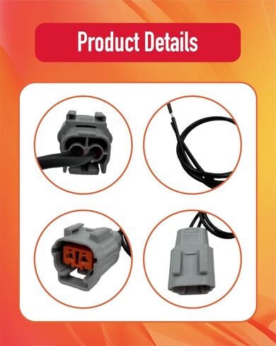 Fuel Shut Off Solenoid Connector Plug Fit for Kubota D905 D1005 V1305 V1505 – Replaces 17208-60016 17208-60015 17208-60017 17208-60010 Connector Harness in Kuwait