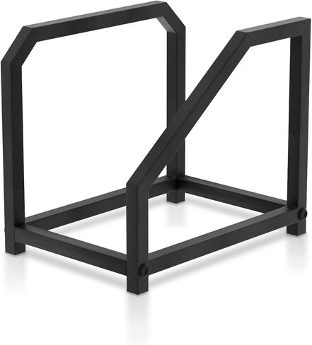 Metal Record Stand for Tabletop Holds 40 LPs, Vinyl Record Holder with Square Base & Non-Slip Pads, All Metal Album Display Storage for Home Decor, Black in Kuwait