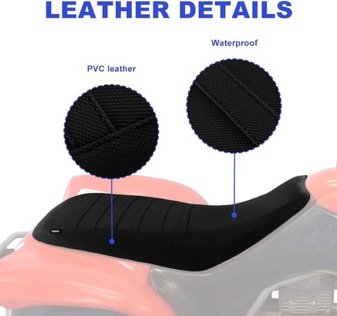 Striped Grip Gripper Seat Cover Fit for TRX250EX sportrax 2001-2005 Waterproof Leather Non-Slip Seat Cushion Cover in Kuwait