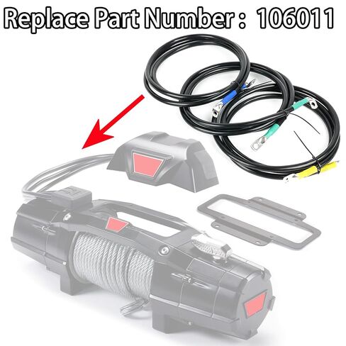 78" Truck Winch Box Relocation Control Pack Wiring Kit for Warn Zeon VR EVO Series 8 8-S 10 10-S 12 12-S, 78" Control Box Relocation Kit for Warn Winches, Replaces Part Number 106011. in Kuwait