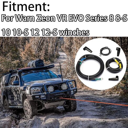 78" Truck Winch Box Relocation Control Pack Wiring Kit for Warn Zeon VR EVO Series 8 8-S 10 10-S 12 12-S, 78" Control Box Relocation Kit for Warn Winches, Replaces Part Number 106011. in Kuwait