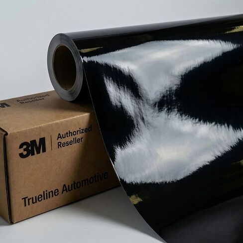 3M 2080 Series Gloss Black (G12) Vinyl Wrap Film - 5ft x 1ft - 5 sq ft - Dual Cast Bubble Free Air Release Technology - Professional Grade Automotive Vinyl in Kuwait