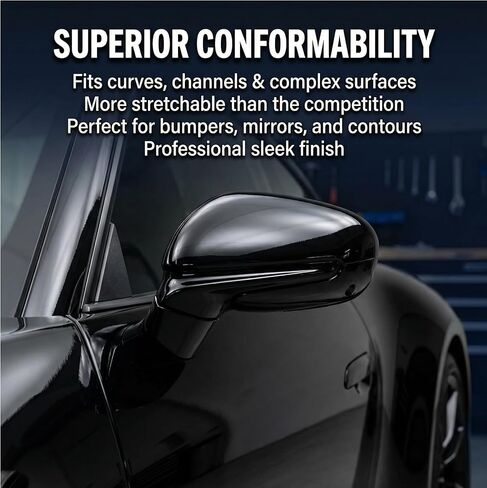 3M 2080 Series Gloss Black (G12) Vinyl Wrap Film - 5ft x 1ft - 5 sq ft - Dual Cast Bubble Free Air Release Technology - Professional Grade Automotive Vinyl in Kuwait