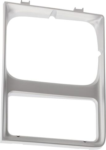 Front Driver & Passenger PAIR HeadLight Door Bezel, For 85-88 Chevy Blazer, Suburban CK, 85-86 GMC CK, 87-88 GMC RV, Single Lower ParkLight Opening Silver Plastic GM2512182 GM2513182 15598725 15598726 in Kuwait