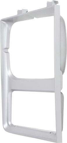 Front Driver & Passenger PAIR HeadLight Door Bezel, For 85-88 Chevy Blazer, Suburban CK, 85-86 GMC CK, 87-88 GMC RV, Single Lower ParkLight Opening Silver Plastic GM2512182 GM2513182 15598725 15598726 in Kuwait