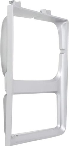 Front Driver & Passenger PAIR HeadLight Door Bezel, For 85-88 Chevy Blazer, Suburban CK, 85-86 GMC CK, 87-88 GMC RV, Single Lower ParkLight Opening Silver Plastic GM2512182 GM2513182 15598725 15598726 in Kuwait