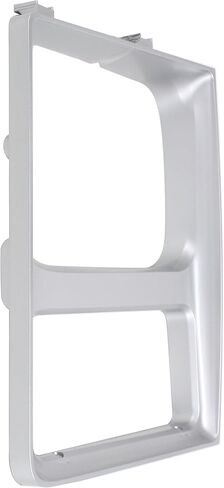 Front Driver & Passenger PAIR HeadLight Door Bezel, For 85-88 Chevy Blazer, Suburban CK, 85-86 GMC CK, 87-88 GMC RV, Single Lower ParkLight Opening Silver Plastic GM2512182 GM2513182 15598725 15598726 in Kuwait