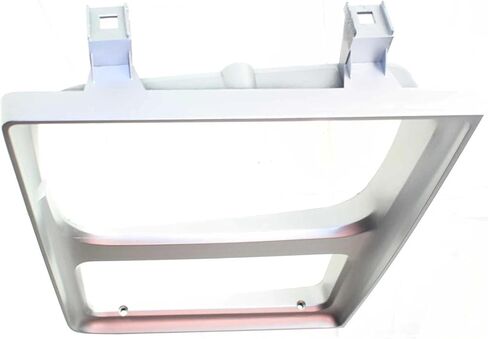 Front Driver & Passenger PAIR HeadLight Door Bezel, For 85-88 Chevy Blazer, Suburban CK, 85-86 GMC CK, 87-88 GMC RV, Single Lower ParkLight Opening Silver Plastic GM2512182 GM2513182 15598725 15598726 in Kuwait