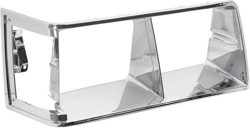 HECASA Pair Headlight Bezels Compatible with 1984-1987 Buick Regal/GNX/Grand National, Front Headlamp Trims Covers Silvery in Kuwait