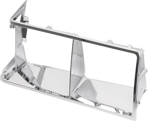 HECASA Pair Headlight Bezels Compatible with 1984-1987 Buick Regal/GNX/Grand National, Front Headlamp Trims Covers Silvery in Kuwait