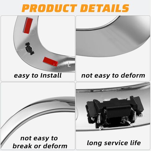 Front Driver & Passenger Side light Trim Ring Bezel Compatible with BMW Mini Cooper R60 Countryman 2011-2016, Part Number: 51139801573, 51139801574 in Kuwait