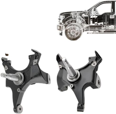 2 Inch Drop Spindle Lowering Kit Compatible With Silverado And Sierra C1500 C2500 2WD 1988 To 1998 in Kuwait