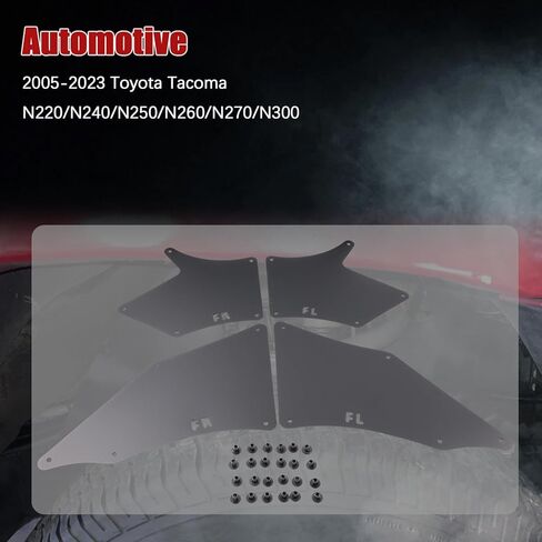 Fender Liners Compatible with Toyota Tacoma 2005-2020 Replaces# 537505060, 5388304010, Splash Shields, Splash Guards & Wheel Well Liners- Essential Wheel Well Covers in Kuwait