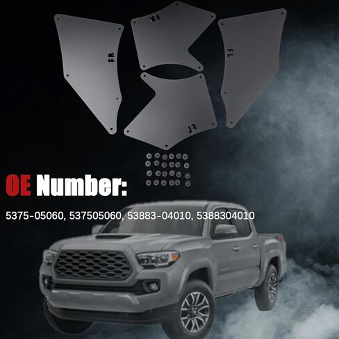 Fender Liners Compatible with Toyota Tacoma 2005-2020 Replaces# 537505060, 5388304010, Splash Shields, Splash Guards & Wheel Well Liners- Essential Wheel Well Covers in Kuwait