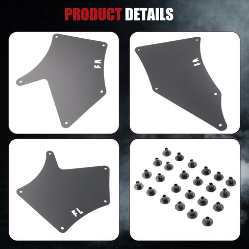 Fender Liners Compatible with Toyota Tacoma 2005-2020 Replaces# 537505060, 5388304010, Splash Shields, Splash Guards & Wheel Well Liners- Essential Wheel Well Covers in Kuwait