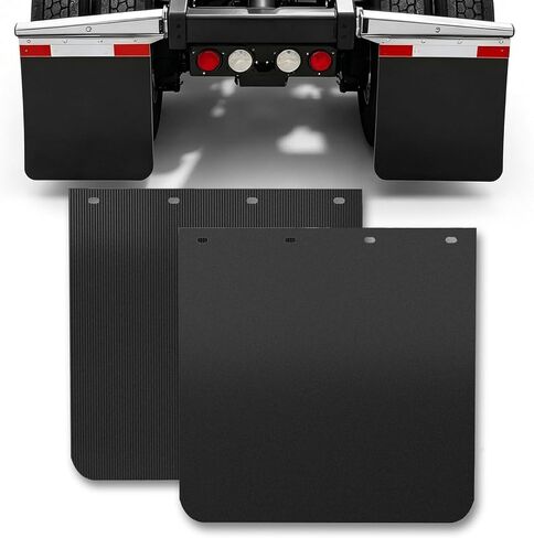TIROL 24"x24" Mud Flaps for Semi Trucks - Heavy Duty Mudflaps, All-Weather Protection, Universal Fit for Trucks & Tractors & Trailers, 2 Pack in Kuwait