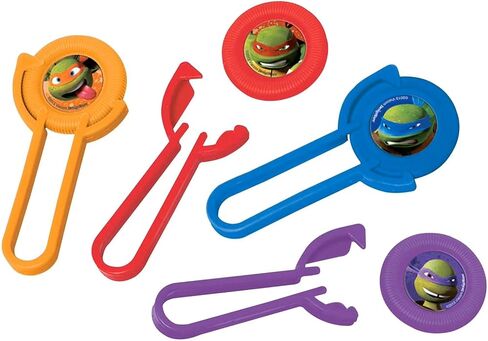 Teenage Mutant Ninja Turtles Disc Shooters - 12 Pack Disc Launchers | Teenage Mutant Ninja Turtles Flying Disc Minis in Kuwait