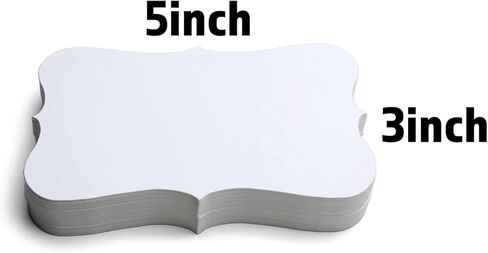 PPAPPAPPIYO 3x5 White index card stock/Set of 50 Blank index cards 300gsm (white) in Kuwait