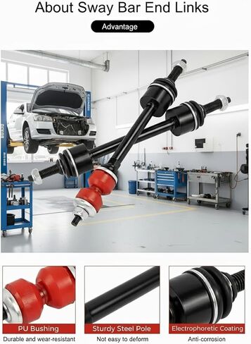Front Sway Bar Kit with End Links & Bushings, Replace 55398938AC K80894, Fit 2009-2022 Dodge Ram 1500 & Ram 1500 Classic 4WD in Kuwait