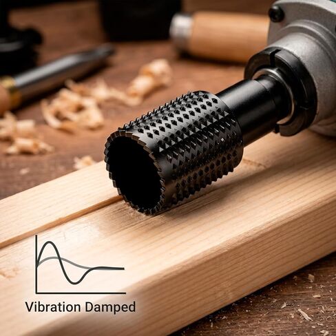 QWORK 3 PCS Wood Grinder Ball Gouge & Sphere Rotary Burr Set – 5/8"-11 Thread Angle Grinder Attachment for Hollowing, Shaping & Slotting – Heavy Duty Wood Carving Tools for Bowls, Spoons & Art in Kuwait