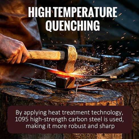 8'' Draw Knife Woodworking Curved Debarking Tool with Ergonomic Handle, 1095 High Carbon Steel Blade, Durable & Sharp, for Tree Pruning, Woodworking, and Bark Stripping in Kuwait