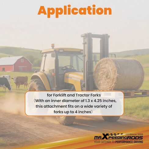 maXpeedingrods Ball Mount Hitch Adapter with 2" Removable Ball for Skid Loader, Forklift and Tractor Forks in Kuwait