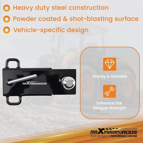 maXpeedingrods Ball Mount Hitch Adapter with 2" Removable Ball for Skid Loader, Forklift and Tractor Forks in Kuwait
