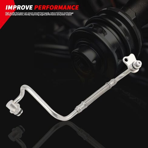 Turbocharger Oil Inlet Line Compatible with BMW 320i, 320i xDrive, 328i, 328i GT xDrive, 328i xDrive, X5, 528i, 528i xDrive, X3, 428i, 428i Replace #11428626653 (oil pipe) in Saudi Arabia