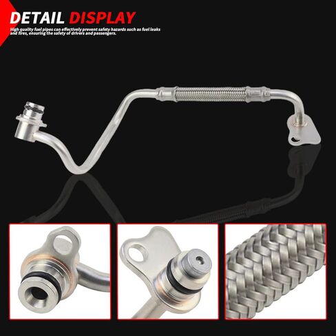 Turbocharger Oil Inlet Line Compatible with BMW 320i, 320i xDrive, 328i, 328i GT xDrive, 328i xDrive, X5, 528i, 528i xDrive, X3, 428i, 428i Replace #11428626653 (oil pipe) in Saudi Arabia