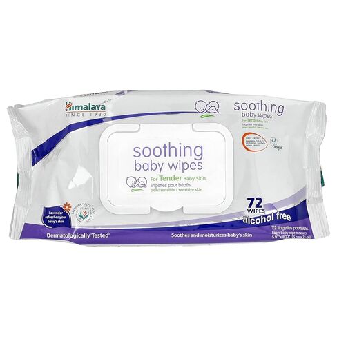 Himalaya Soothing Baby Calming Wipes for Soft, Clean, and Sensitive Skin, 72 wipes in Saudi Arabia