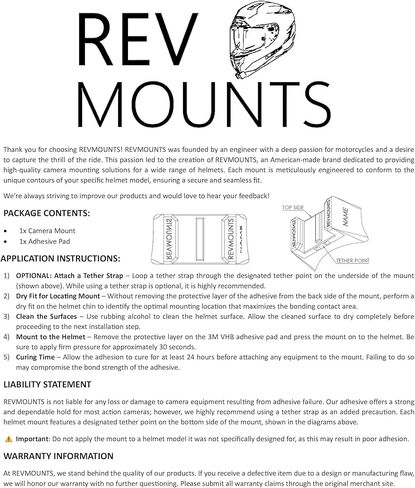 Arai Contour-X Action Camera Helmet Chin Mount in Kuwait