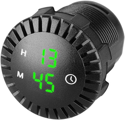 Led Digital Clock 12v 24v Car Dashboard Watch Motorcycle ATV Scooter Gauge with Date Temperature Display for Auto Boat Vehicle Panel Mount in Kuwait