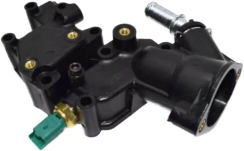 Engine Coolant Thermostat Housing Compatible with BX C15 C3 1007 205 206 207 in Kuwait