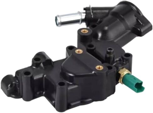 Engine Coolant Thermostat Housing Compatible with BX C15 C3 1007 205 206 207 in Kuwait