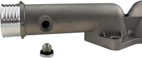 Thermostat Housing Compatible with 520i 528i E38 E39 Aluminum Coolant Outlet Water Neck Flange - Part Number 11531740478 in Kuwait