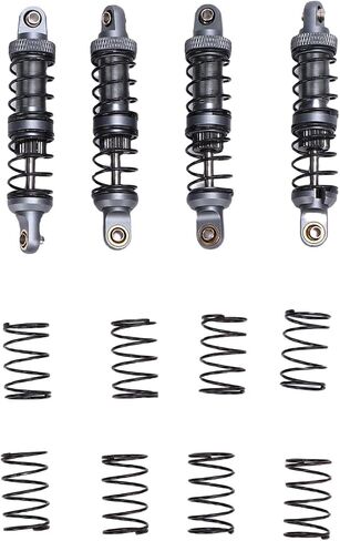 1/10 Alloy RC Set Durable High Strength Double Stage Springs for RC Cars Off Road, 70mm Silver (Gold) in Kuwait