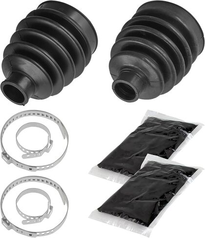 Caltric Front Axle Outer Inner Cv Boot Kit Compatible with Kawasaki Mule 610 Kaf400 4X4 2009-2016 in Kuwait