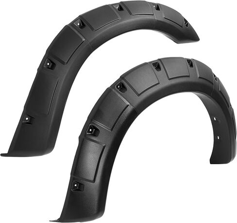 4Pcs Fender Flares Compatible with 1993-2011 Ford Ranger Exclude FX4 Submodels, 3Pieces Per Fender Flares Plastic(PP&TD20) Textured Black in Kuwait