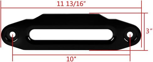 أسود 10 بوصة 254 مم CNC ألومنيوم 8000-15000 رطل Hawse Fairlead للرافعة الاصطناعية حبل كابل استعادة السيارة SUV ATV UTV شاحنة بيك اب للطرق الوعرة in Kuwait