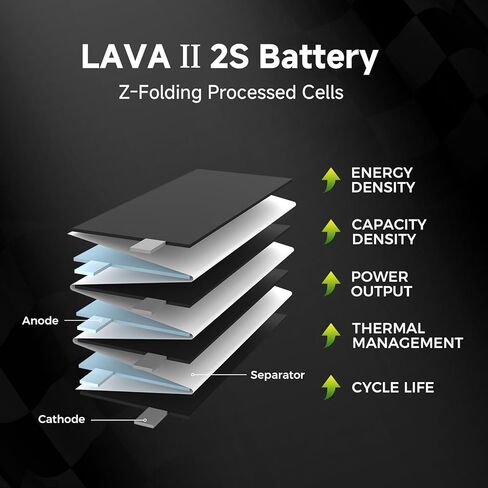 BETAFPV قطعتان من بطارية Lava II 2S 680 مللي أمبير في الساعة 7.6 فولت 95C LiHV Lipo مع موصل XT30 JST-XH2.54 قابس شحن متوافق مع طائرة بدون طيار بدون طيار كوادكوبتر مثل Pavo Pico II، Pavo Femto in Kuwait